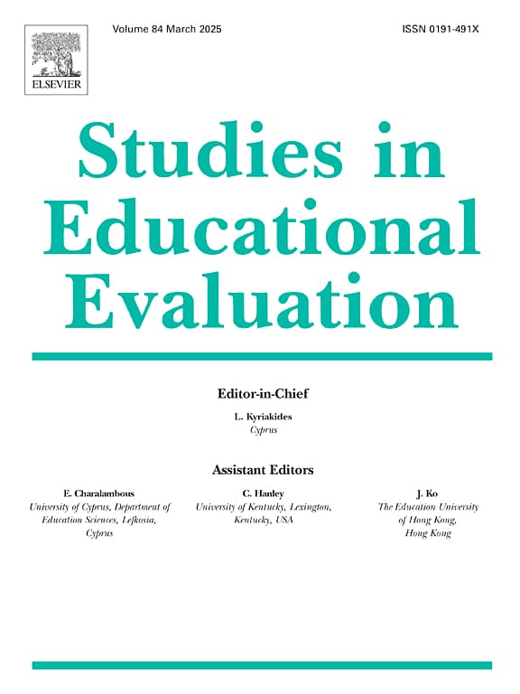 Studies in Educational Evaluation, Vol. 83 (July 2024) — Monash University & American University of the Middle East logo